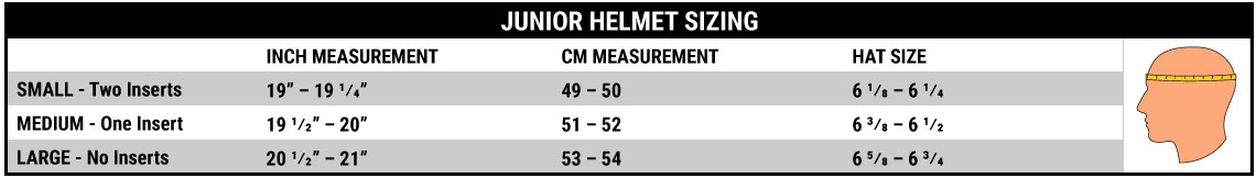 One Industries Helmet Size Chart