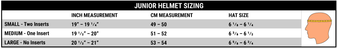 One Industries Youth Size Chart